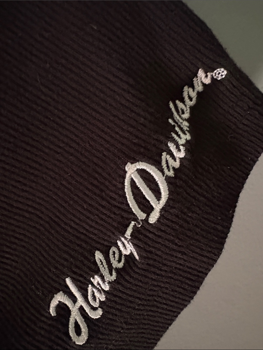Harley-Davidson Black V-Neck Tank with Script Hem Logo - Picture 2 of 4